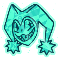 Diamond Jester Sticker