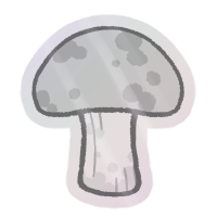 Foil Mushroom Sticker