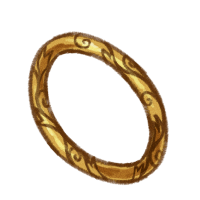 Engraved Gold Ring