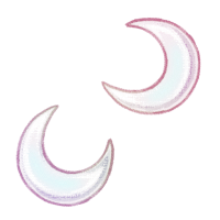 Sparkling Moon Earrings