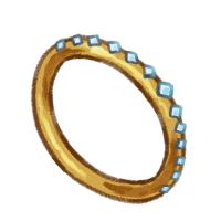 Studded Gold Ring